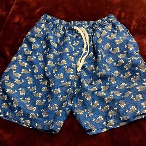 2xist Blue Patterned Men's Swim Board Shorts